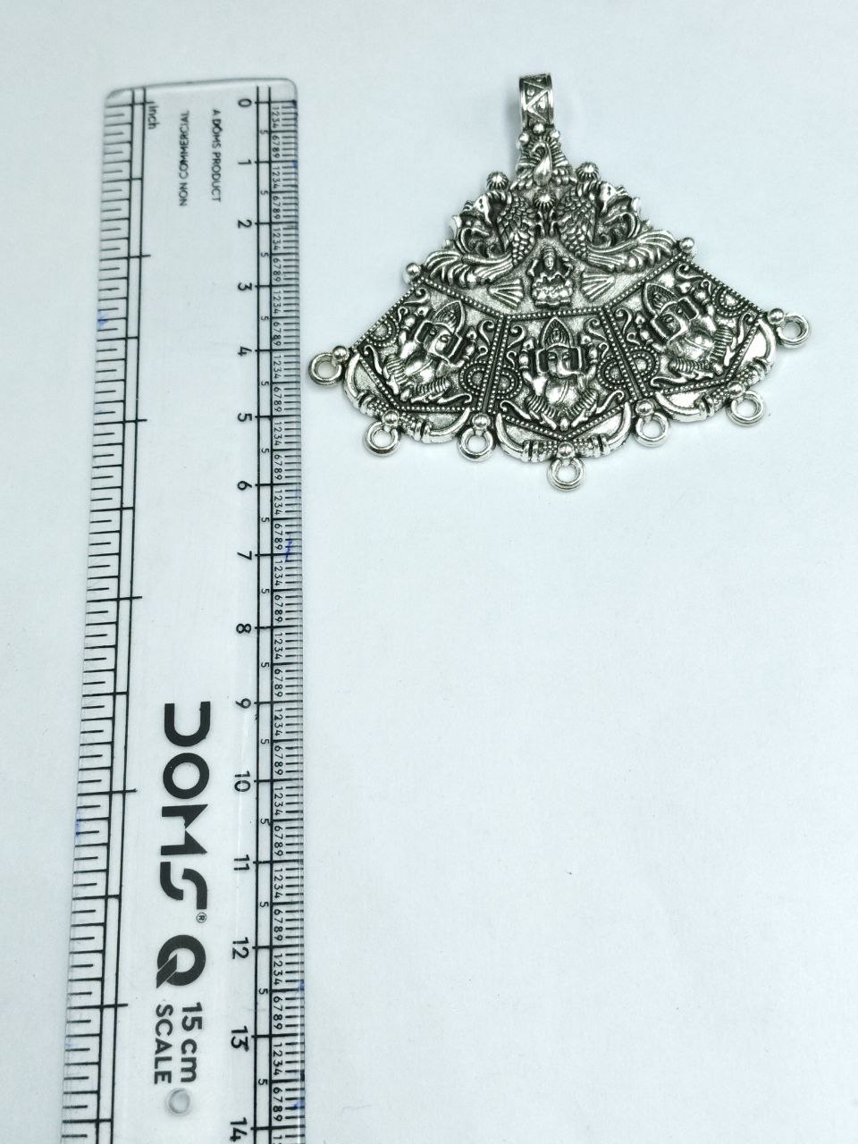 Religious Design German Silver Pendant for DIY Jewelry Making Raw Material Craft Supplies 3 Religious Design German Silver Pendant for DIY Jewelry Making Raw Material Craft Supplies - Image 3