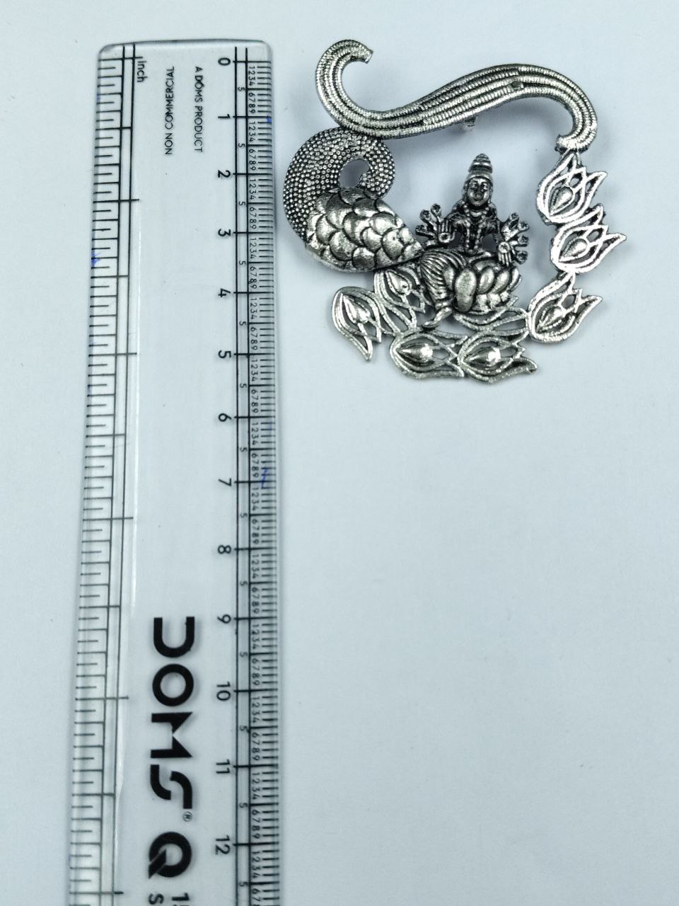 Maa Laxmi Spiritual German Silver Pendant for DIY Jewelry Making Handmade Religious Craft Charm 3 Maa Laxmi Spiritual German Silver Pendant for DIY Jewelry Making Handmade Religious Craft Charm - Image 3