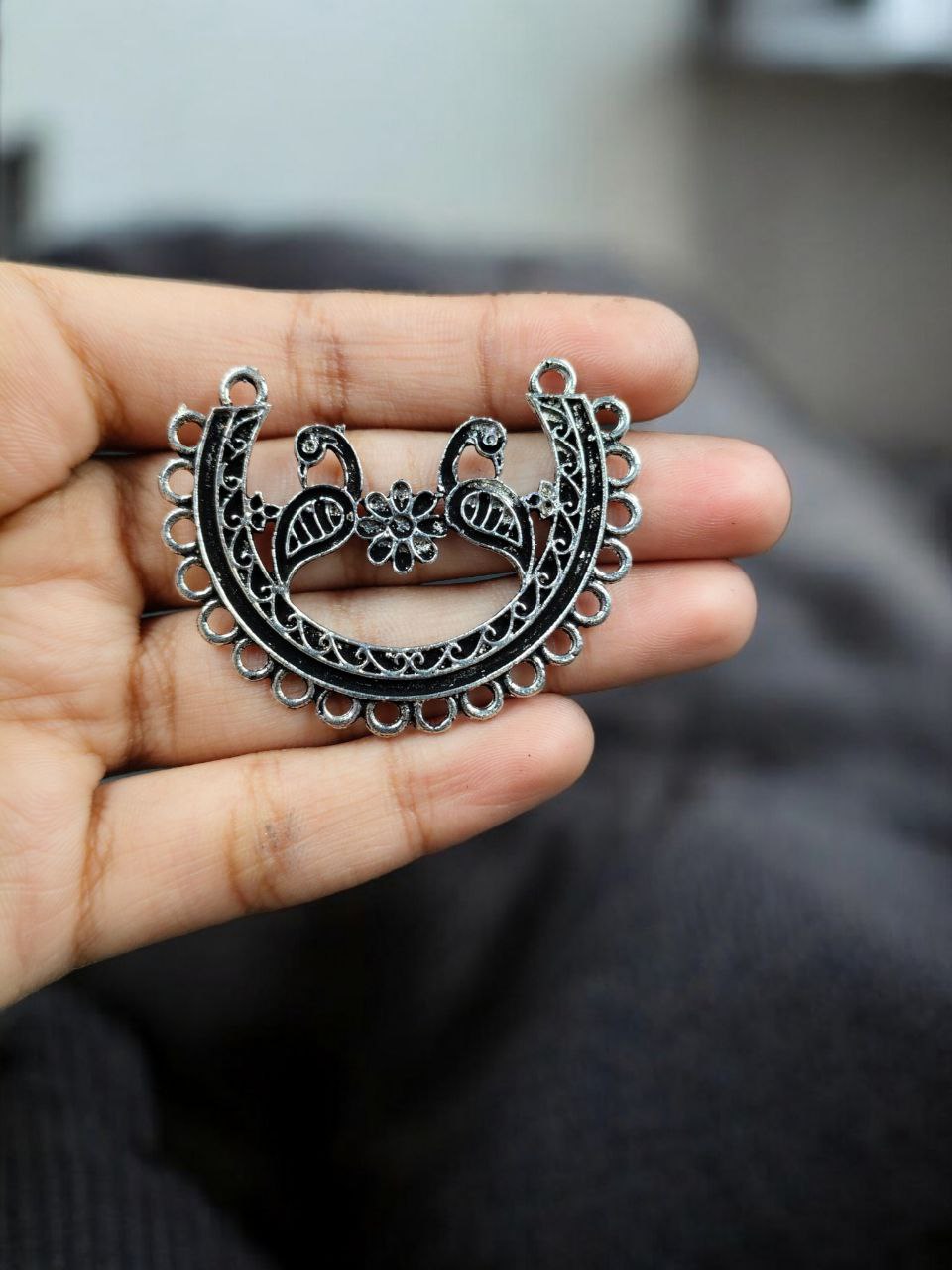 Peacock Design Pendant Raw Material for DIY Jewelry Making Craft Supplies 2 Peacock Design Pendant Raw Material for DIY Jewelry Making Craft Supplies - Image 2