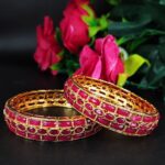Elegant Meenakari Stone Work Party Wear Bangles for Weddings and Festive Occasions