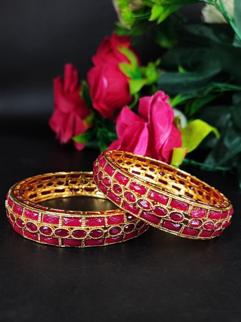 Elegant Meenakari Stone Work Party Wear Bangles for Weddings and Festive Occasions