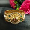 Gold Plated Openable Bangle with Elegant Stone Work Design