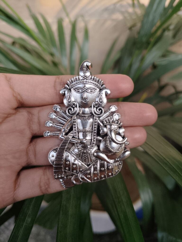 Silver Plated Unique Religious Pendant Raw Material for Premium Jewelry Making Crafts