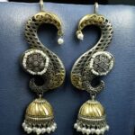 Bulk 346 Beautiful Two-Tone Jhumki Earcuff | Stone & Pearl Detailing Traditional Ethnic Jewelry For Girls - "Baby Pink"