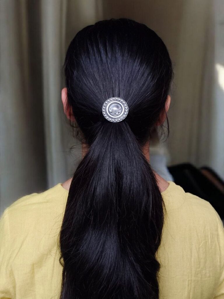 Beautiful Oxidized Hair Pin | Silver Replica Hair Accessory For Women