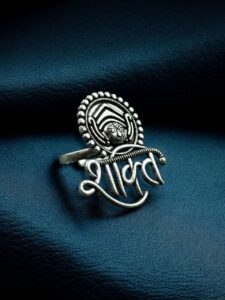 Handcrafted Shakti Ring | Oxidized Silver Plated Adjustable Best Designer Jewelry