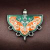 Meenakari Silver Plated Flower Design Pendant for Traditional DIY Jewelry Making Craft Supplies 6 photo 2025 12 09 16 59 52
