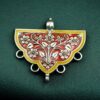 Meenakari Silver Plated Flower Design Pendant for Traditional DIY Jewelry Making Craft Supplies 7 photo 2025 12 09 16 59 54