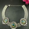 Silver Plated Choker Necklace for Women Elegant Traditional Partywear Jewelry