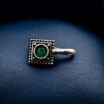 Traditional Oxidized Square Nose Pin | Everyday Wear Jewelry