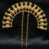 Gold plated fish design juda pin hair accessory for women