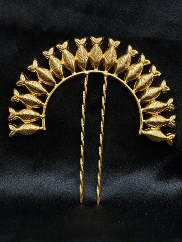 Premium Gold Plated Fish Design Juda Pin | Stylish Best Hair Accessory For Women