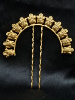 Best designer gold plated juda pin bun hair accessory for women