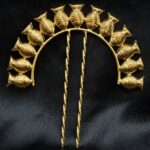 Gold Plated Fish Design Juda Pin | Elegant Unique Hair Jewelry for Women