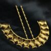 Gold plated fish design juda pin hair jewelry for women