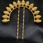 Designer Gold Plated Juda Pin | Stylish Beautiful Bun Hair Accessory