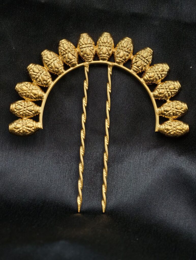 Designer Gold Plated Juda Pin | Stylish Beautiful Bun Hair Accessory