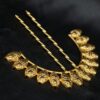 Designer gold plated juda pin stylish bun hair accessory
