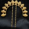 Ethnic gold plated juda pin bun hair accessory for women