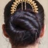 Unique design gold plated juda pin hair accessory for women