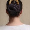 Unique design gold plated juda pin hair accessory for women