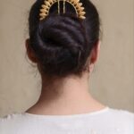Unique Design Gold Plated Juda Pin | Elegant Hair Accessory for Women