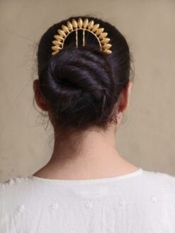 Unique design gold plated juda pin hair accessory for women