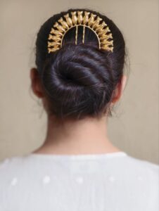 Premium Gold Plated Fish Design Juda Pin | Stylish Best Hair Accessory For Women