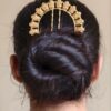 Best designer gold plated juda pin bun hair accessory for women