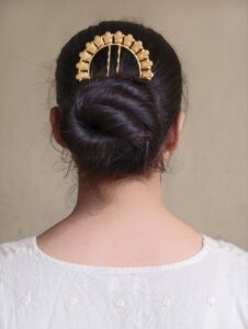 Best Designer Gold Plated Juda Pin | Stylish Bun Hair Accessory