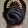 Beautiful handmade gold plated juda pin hair accessory for women