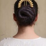 Designer Gold Plated Juda Pin | Stylish Beautiful Bun Hair Accessory