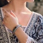 Handcrafted Vintage Look Flower Design Kada | Stone Work Openable Bangle Gift For Her