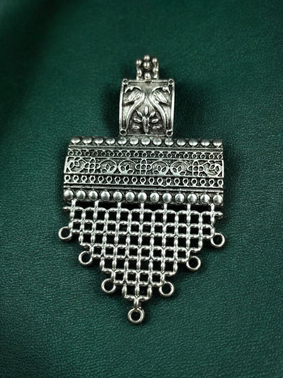 Traditional Indian Pendant Boho Style German Silver Charm for Creative DIY Jewelry Making 1 Traditional Indian Pendant Boho Style German Silver Charm for Creative DIY Jewelry Making