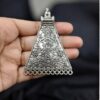 Floral Art German Silver Pendant Raw Material for DIY Jewelry 4 photo 22 2025 12 17 12 44 39