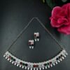 Trendy Statement Partywear Chain Necklace with Elegant Stone Work and Modern Design