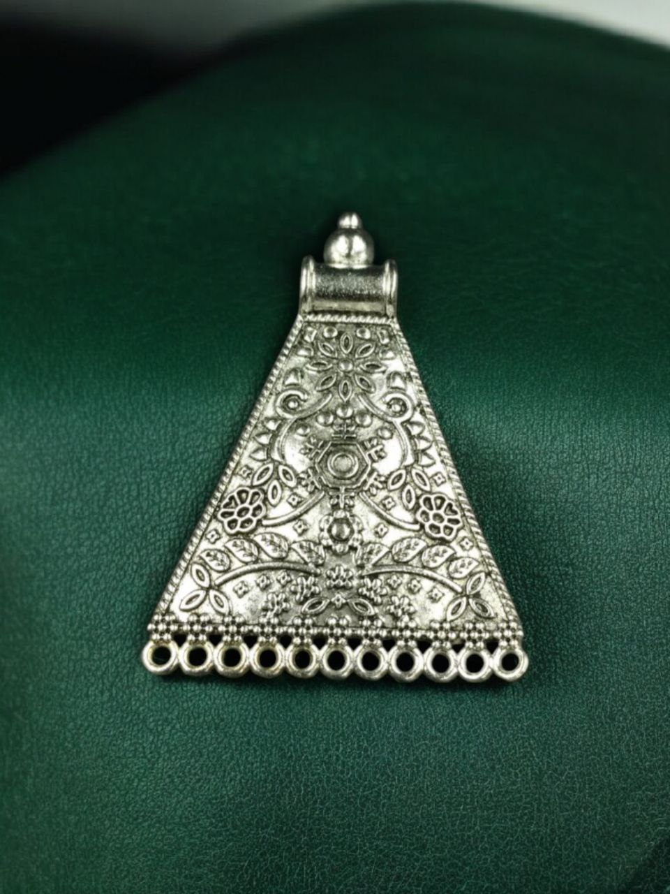 Floral Art German Silver Pendant Raw Material for DIY Jewelry 1 Floral Art German Silver Pendant Raw Material for DIY Jewelry