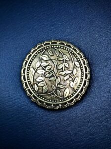 Floral Art Round German Silver Pendant Raw Material for DIY Jewelry Making Craft Supplies