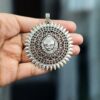 Goddess Laxmi Religious Art German Silver Auspicious Charm for Spiritual DIY Jewelry Making 4 photo 28 2025 12 10 15 03 05