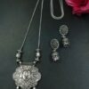 Ganesha Design German Silver Chain Pendant Necklace Set for Women 3 photo 28 2025 12 11 11 51 58