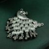 Peacock Design German Silver Pendant with Ghunghuroo Detailing for DIY Jewelry Making Handcrafted Charm 6 photo 29 2025 12 08 15 09 55
