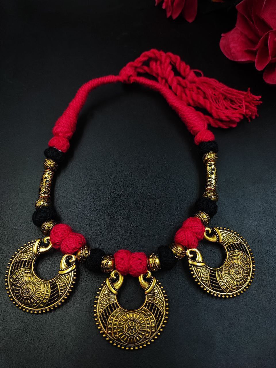 German Silver Thread Necklace for Women with Stylish Traditional Ethnic Design 1 German Silver Thread Necklace for Women with Stylish Traditional Ethnic Design