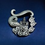 Maa Laxmi Spiritual German Silver Pendant for DIY Jewelry Making Handmade Religious Craft Charm