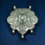 Ganesha Pendant German Silver DIY Jewellery Raw Material for Handmade Craft Projects