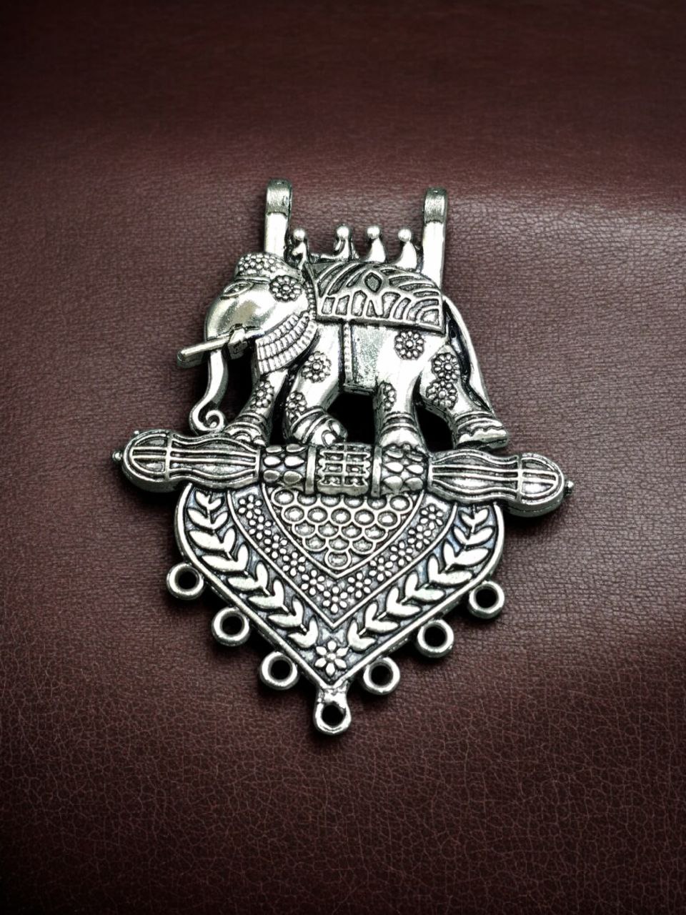 Elephant Design German Silver Pendant for DIY Jewelry Making Raw Material Craft Supplies 1 Elephant Design German Silver Pendant for DIY Jewelry Making Raw Material Craft Supplies