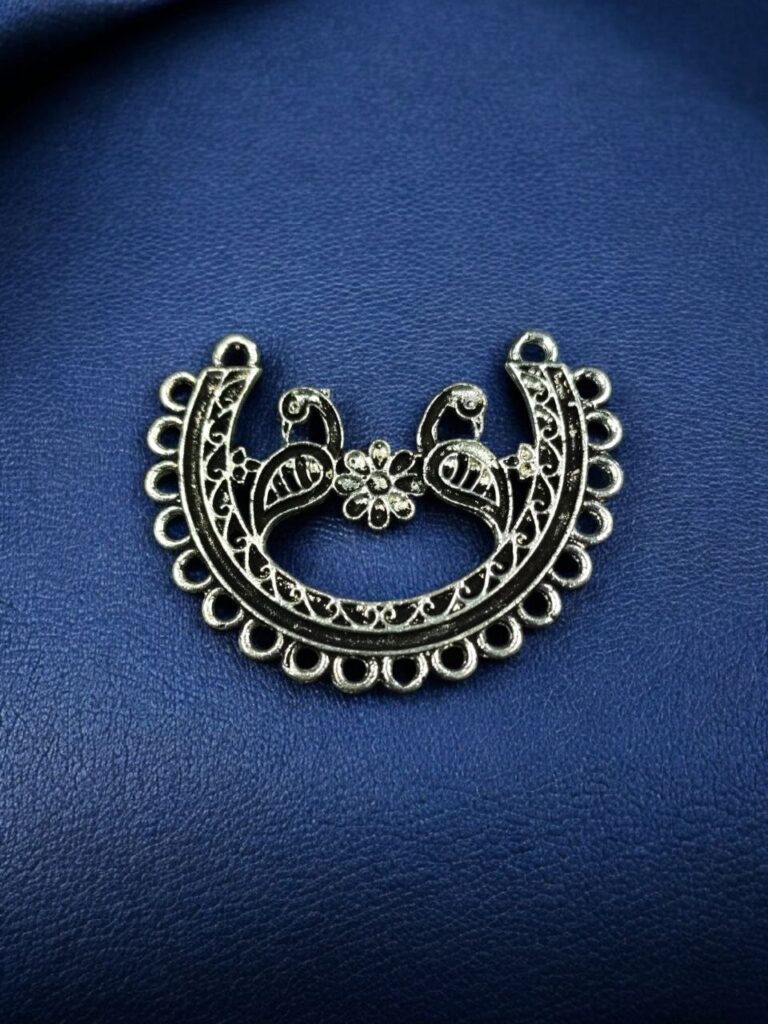 Peacock Design Pendant Raw Material for DIY Jewelry Making Craft Supplies