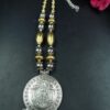 Traditional Two Tone Chain Necklace with Elegant Pearl Work for Ethnic Wear