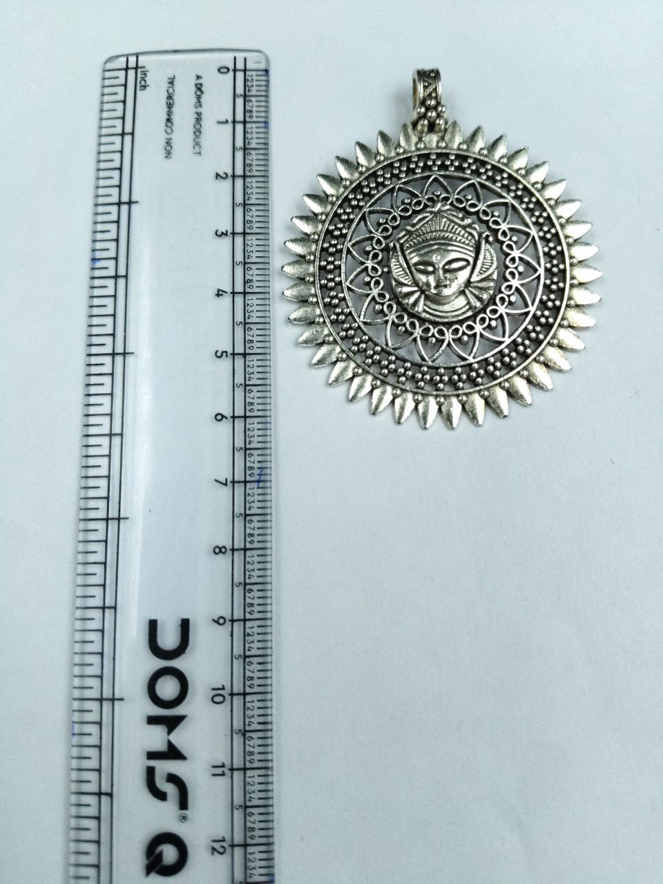 Goddess Laxmi Religious Art German Silver Auspicious Charm for Spiritual DIY Jewelry Making 3 Goddess Laxmi Religious Art German Silver Auspicious Charm for Spiritual DIY Jewelry Making - Image 3