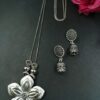 Flower Design German Silver Chain Pendant Necklace Set for Women Traditional Ethnic Jewelry Collection 2 photo 30 2025 12 11 11 51 58