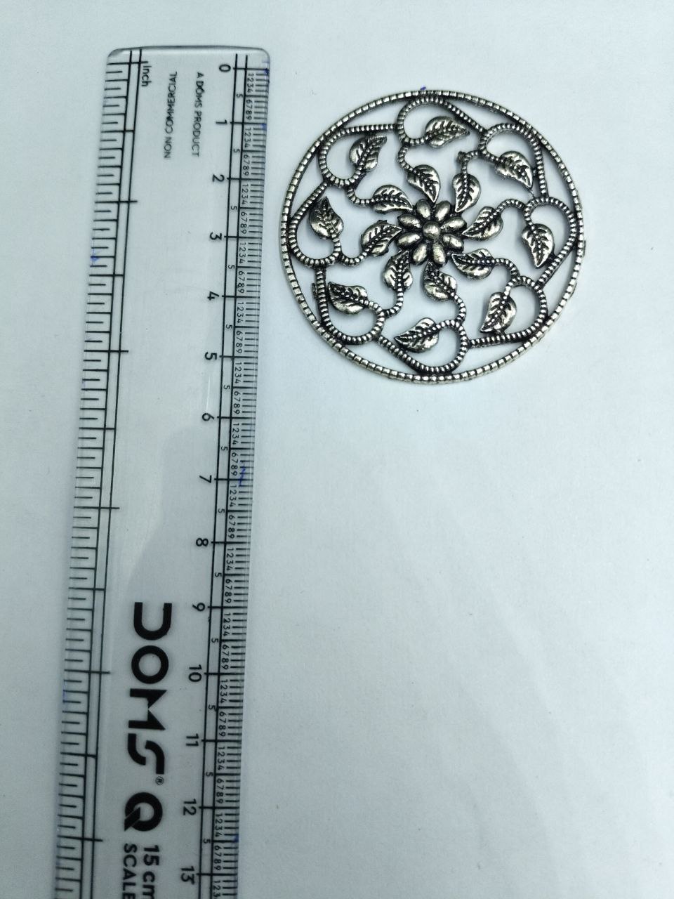 Flower Leaf Design German Silver Pendant for DIY Jewelry Making Raw Material Craft Supplies 3 Flower Leaf Design German Silver Pendant for DIY Jewelry Making Raw Material Craft Supplies - Image 3